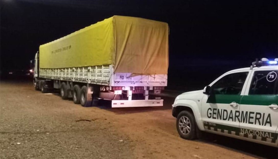 Incautación de un cargamento de más de cincuenta toneladas granos de soja, la documentación referida a la carga transportada presentaba irregularidades