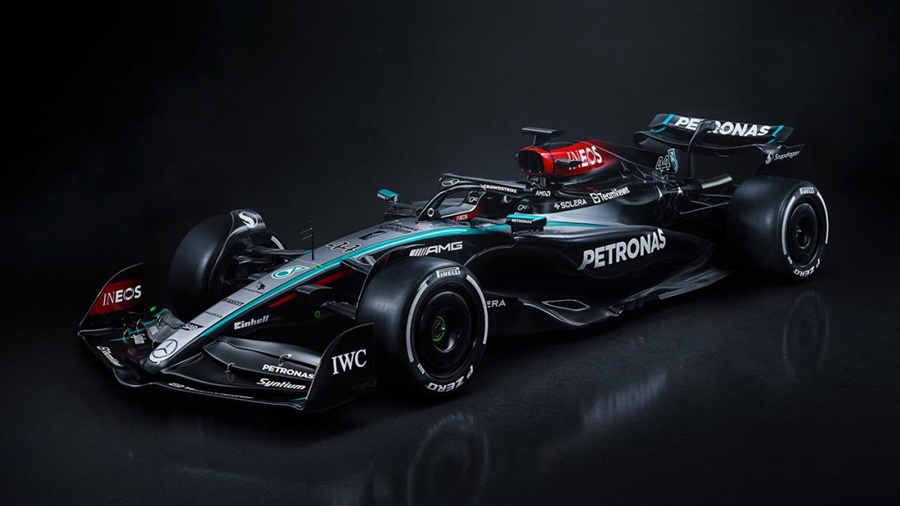 Fórmula 1: Mercedes presentó el W15, el último que correrá Hamilton en la escudería