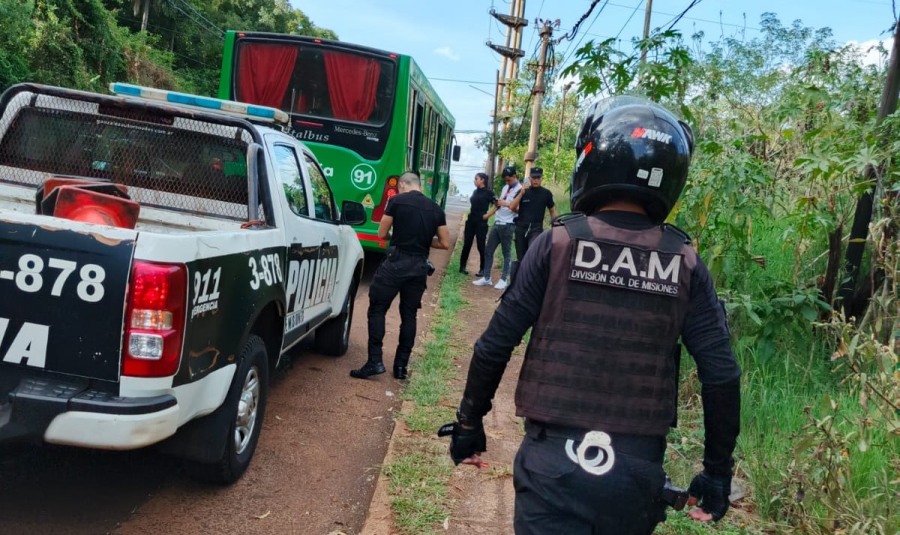 Demoraron a tres menores de entre 10 y 15 años que arrojaban piedras a colectivos, mientras se escondían en una zona de malezas, luego fueron entregados a sus progenitores para su guarda y cuidado
