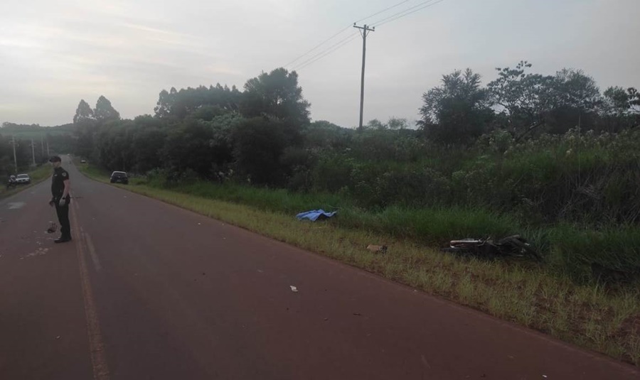 Un motociclista falleció en el Municipio misionero de El Soberbio tras protagonizar un choque