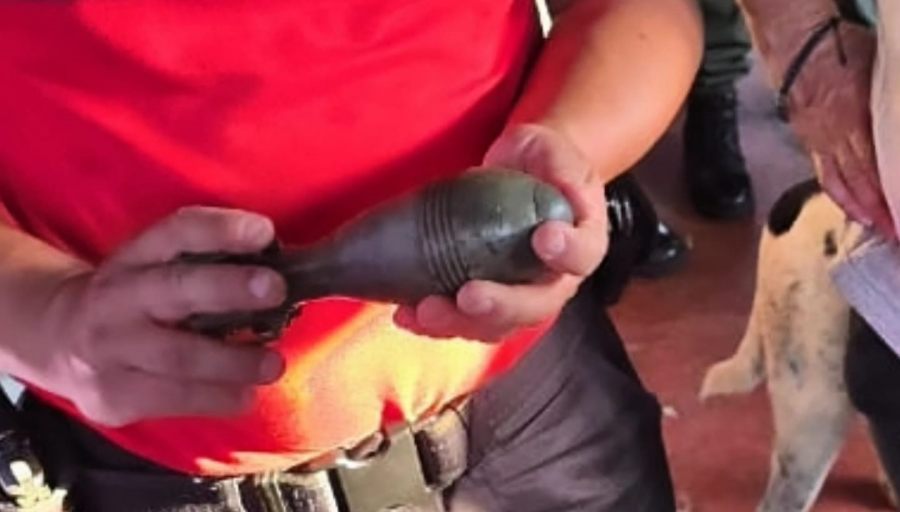Posadas: Hallaron un mortero de uso militar en un allanamiento, hubo dos detenidos y arsenal incautado