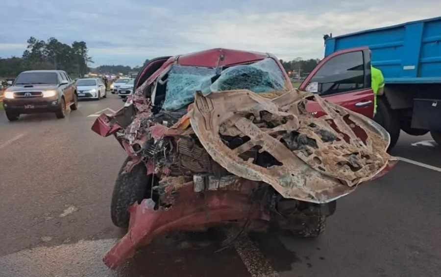 Candelaria: Falleció el conductor de 65 años de la camioneta accidentada en la Ruta Nacional N° 12