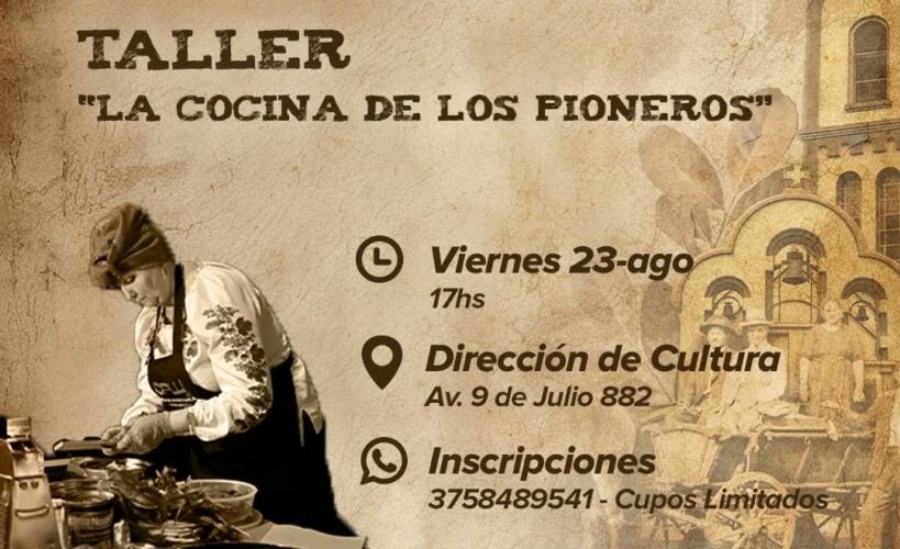 Apóstoles: Taller Gastronómico “La Cocina de los Pioneros”, en el Aniversario de la Llegada de los Primeros Inmigrantes