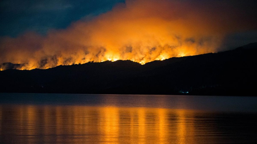 Activo hace una semana: El incendio en Los Alerces ya consumió 2.500 hectáreas en Chubut