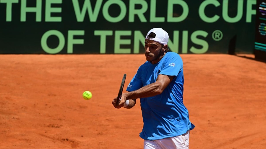 Copa Davis: Fran Cerúndolo le dio el primer punto a Argentina en la serie ante Kazajistán en Rosario