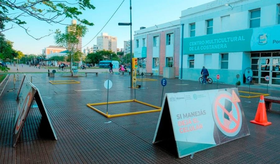 En vacaciones de invierno, la Escuela Vial de la Dirección Provincial de Vialidad te espera en la Espacio Multicultural en la Costanera de ciudad de Posadas: Invitan a llevar bicis, triciclos o monopatines para usar en la pista