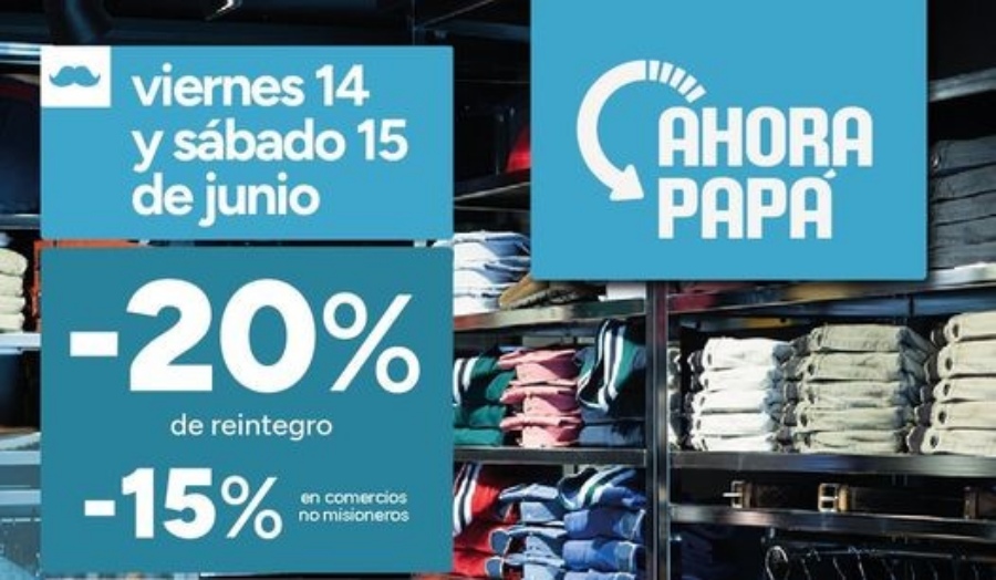 Misiones: El viernes 14 y sábado 15 de Junio estará vigente una nueva edición del Programa Especial “Ahora Papá”