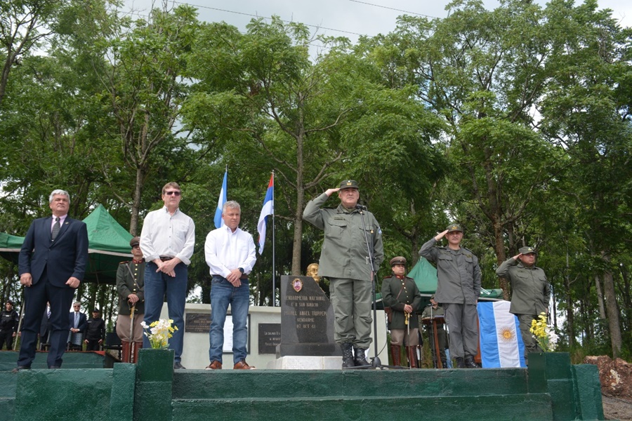 Misiones: Gendarmería Nacional realizó ceremonia por el octogésimo primer aniversario del fallecimiento del Gendarme Miguel Ángel Tripepi