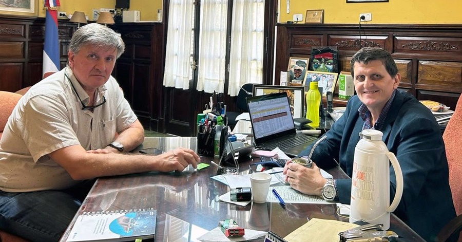 El Ministro Adolfo Safrán mantuvo una reunión productiva con el Intendente de la localidad de Concepción de la Sierra Hugo Humeniuk