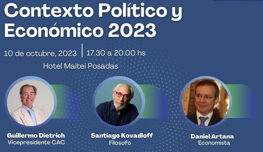 Artana & Kovadloff llegan a Posadas: Para analizar la actualidad argentina en el posdebate presidencial
