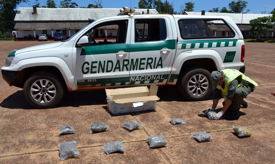 Gendarmería Nacional secuestró significativa cantidad de marihuana