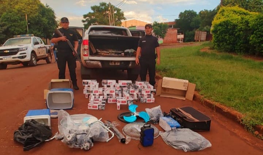 Misiones: Interceptaron un vehículo con contrabando de cigarrillos que intentó evadir un control policial<br>en la localidad de Concepción de la Sierra