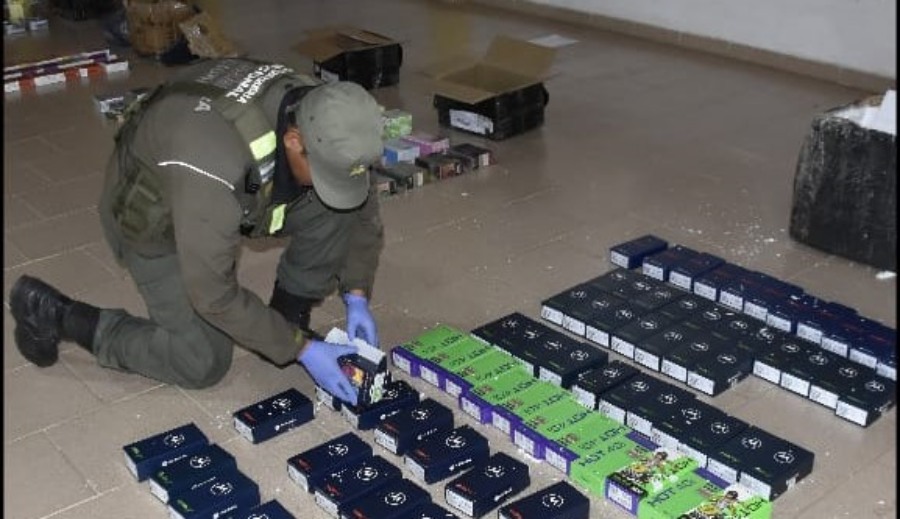Gendarmería Nacional secuestró 180 teléfonos celulares que ingresaron al país en forma irregular