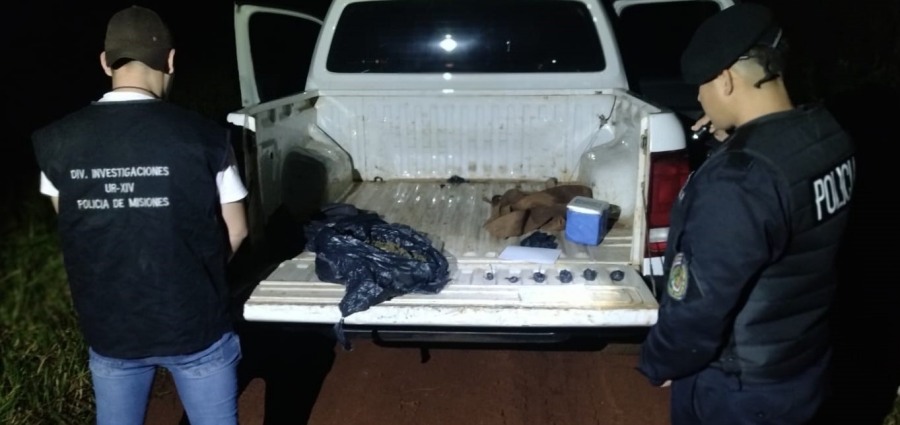 Incautaron más de dos kilogramos de marihuana y dosis de cocaína en un operativo nocturno en la localidad misionera de San Pedro