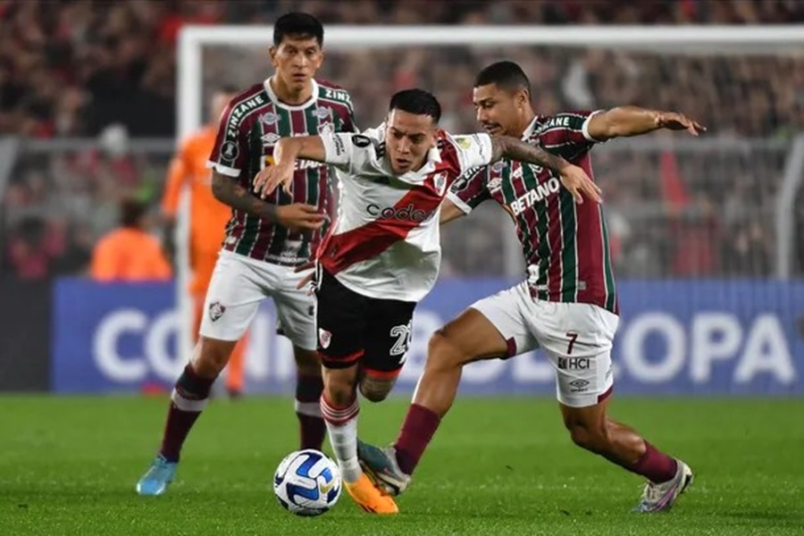 Copa Libertadores: River Plate le ganó 2 a 0 a Fluminense de Brasil y depende de sí mismo para clasificar a octavos