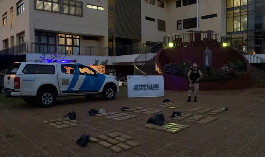 Posadas: Prefectura Naval decomisó más de 113 kilos de marihuana