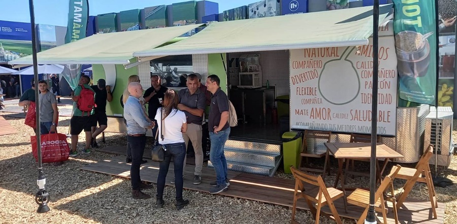 La yerba mate estuvo presente en Expoagro 2024