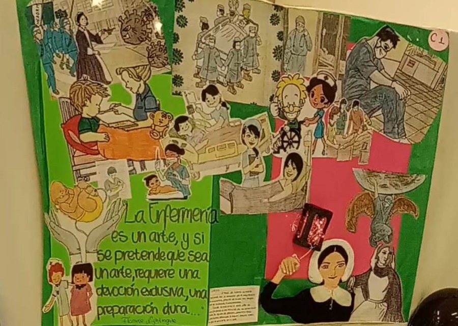 Por el Día Internacional de la Enfermería están realizando actividades bajo la propuesta de Enfermería Arte y Ciencia