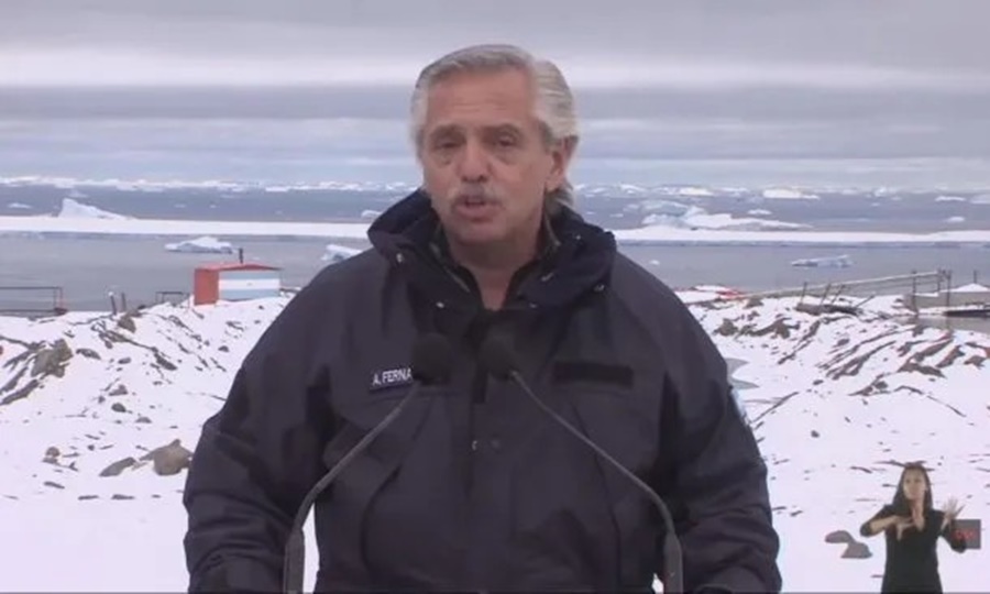 Alberto Fernández en la Antártida: su discurso por cadena nacional