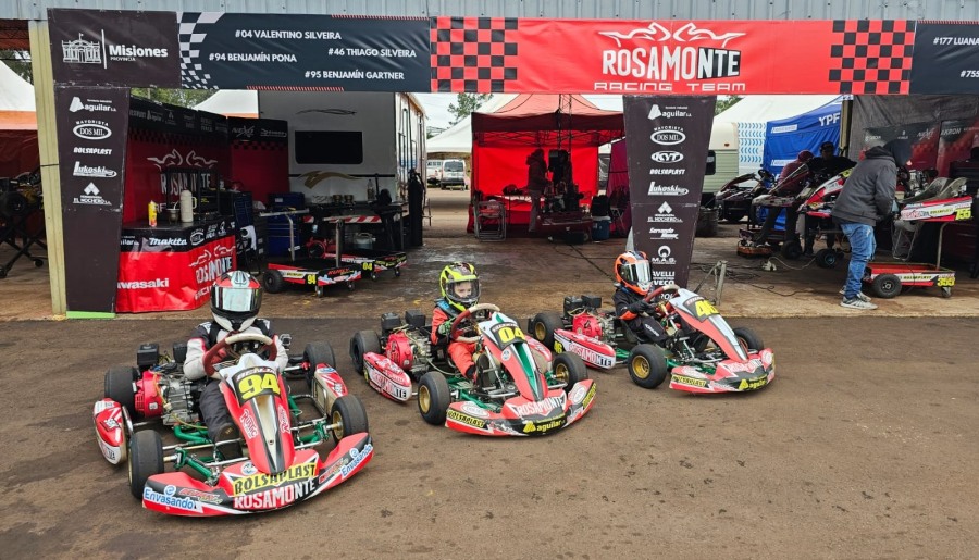 Campeonato Misionero de Karting en Pista: Los "Peques" del Rosamonte Racing Team van por la cuarta en el Kartódromo Ciudad de Oberá