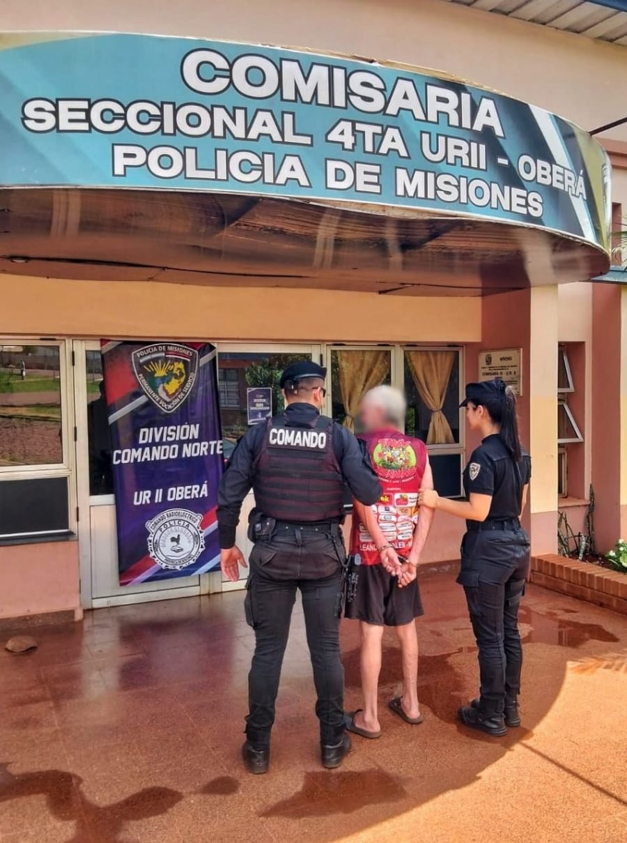 Oberá: Tenía prohibido acercarse a su madre de 82 años y la hostigaba atacando a sus mascotas, fue detenido