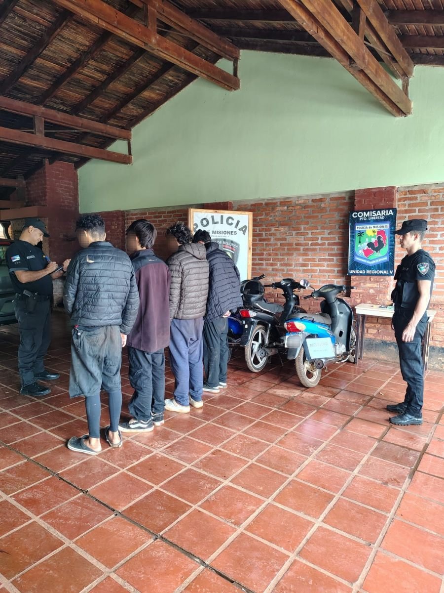 Desbarataron una banda de roba-motocicletas en el Municipio de Puerto Libertad, hubo tres detenidos y un menor demorado