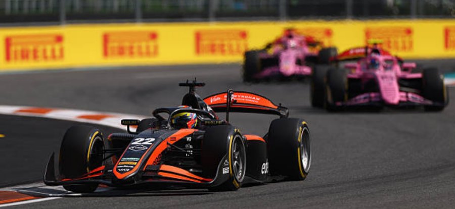 FIA Fórmula 2 en Miami: Nicolás Varrone arribó cuatro en la intensa carrera Sprint, donde ganó Nikola Tsolov quien lidera el certamen
