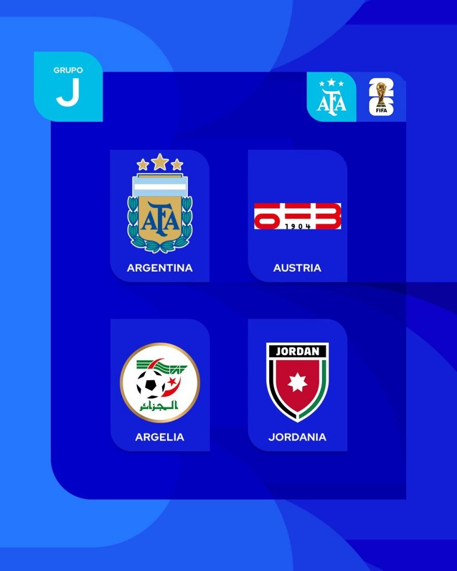 Sorteo Mundial 2026: Argentina estará en el Grupo J y enfrentará a Argelia, Austria y Jordania