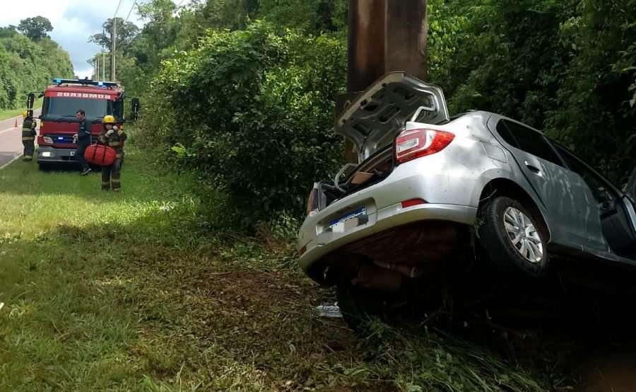 Despiste fatal en la localidad misionera de Comandante Andresito, dejo a un automovilista de 55 años fallecido