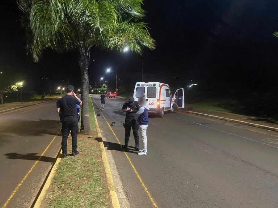 Posadas: Despiste fatal en el Acceso Oeste, un motociclista de 47 años murió al perder el control de su rodado