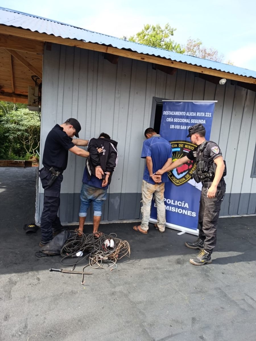 Robaron cables y elementos eléctricos de una Iglesia en la localidad de San Vicente, la Policía de Misiones esclareció el hecho y vinculó a dos individuos