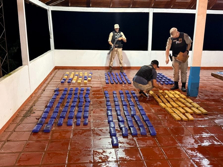 Prefectura Naval Argentina secuestró más de 130 kilos de droga en la provincia de  Misiones