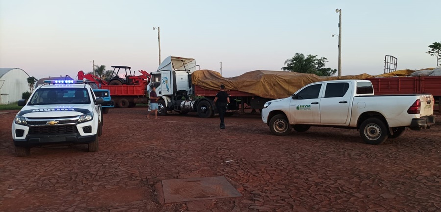 Misiones: El INYM intervino más de siete mil kilos de palitos de yerba mate en un procedimiento en la localidad de Comandante Andresito