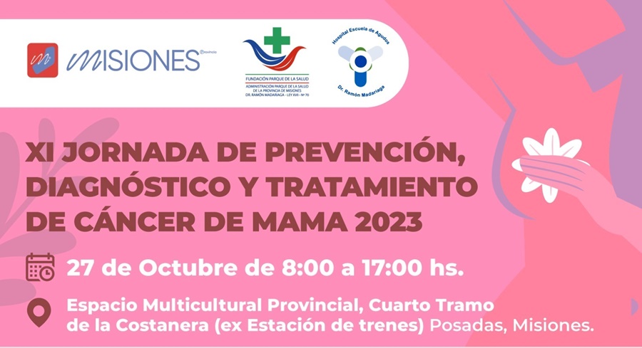 Octubre Mes Rosa: El Hospital Dr. Ramón Madariaga hará XI Jornada de Prevención, Diagnóstico y Tratamiento de Cáncer de Mama