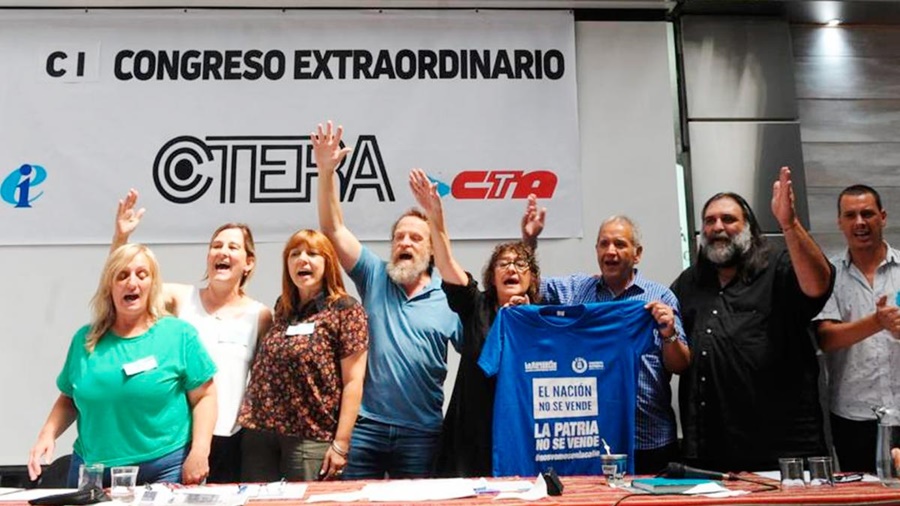 Congreso Nacional: CTERA anunció un paro nacional con movilización para el lunes tras convocatoria del Gobierno Nacional