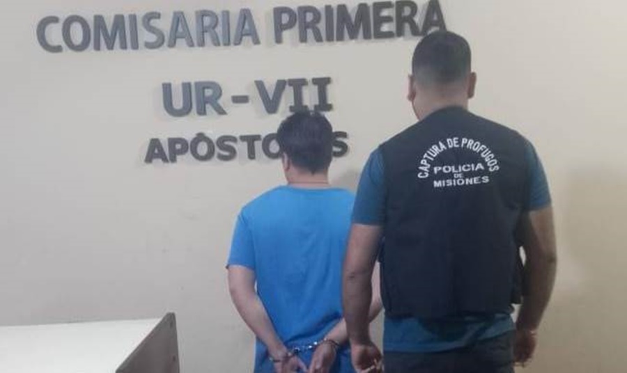 Como resultado de amplios trabajos investigativos, la Policía de Misiones detuvo a un prófugo de la Justicia en la ciudad de Apóstoles