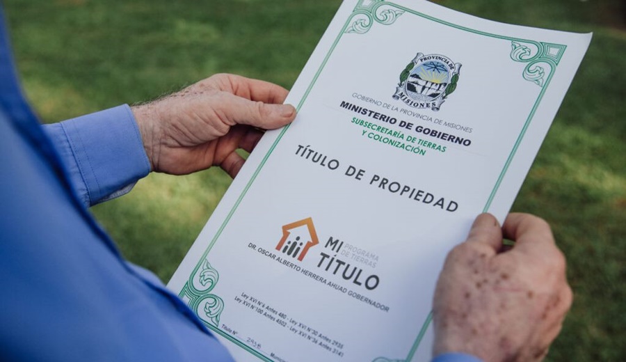 Programa Provincial “Mi Titulo”: Entregaron 66 títulos de propiedad que involucra a beneficiarios de 15 Municipios de zona centro y sur de la provincia de Misiones
