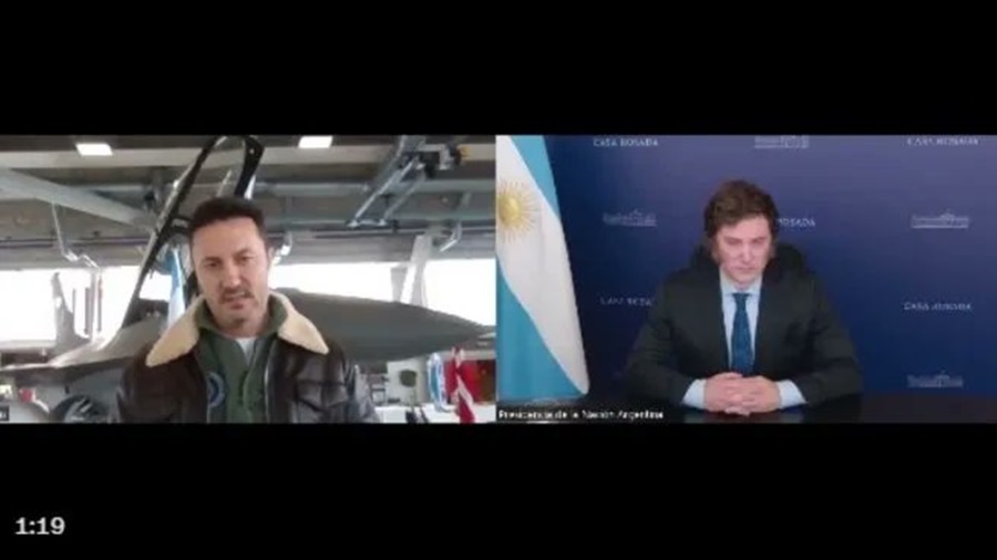 De manera virtual: El Presidente Javier Milei encabezó la firma del convenio para la compra de aviones a Dinamarca