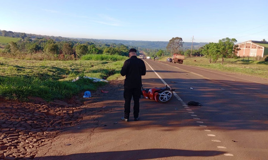 Un motociclista de 58 años falleció al ser embestido por un camión sobre la Ruta Nacional N° 14 en Municipio misionero de Campo Viera