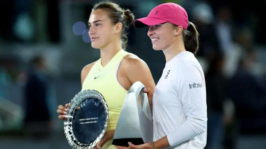 Tenis: La polaca Iga Swiatek le ganó a la bielorrusa Aryna Sabalenka  en una final inolvidade en el Masters 1000 de Madrid y se afirma como número 1
